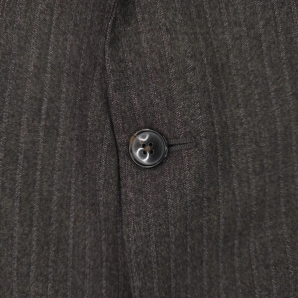 Joseph Abboud Blazer Mens 48R Brown Wool Pinstripe Ethomas Sport Coat USA